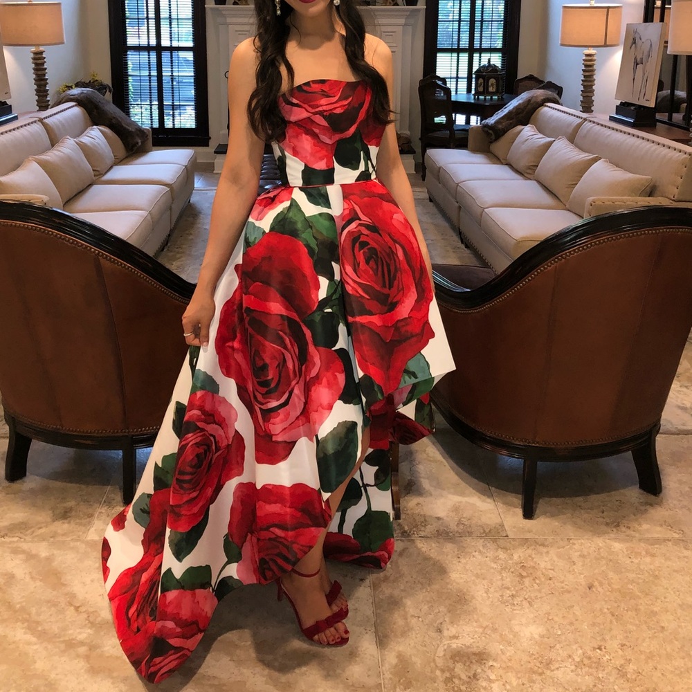 Sherri Hill 51816 Rose Hi Lo Dress